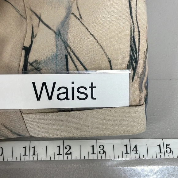 Lavand Dress Sheath Tan Sleeveless Tree Print Watercolor Size Medium - Picture 14 of 16